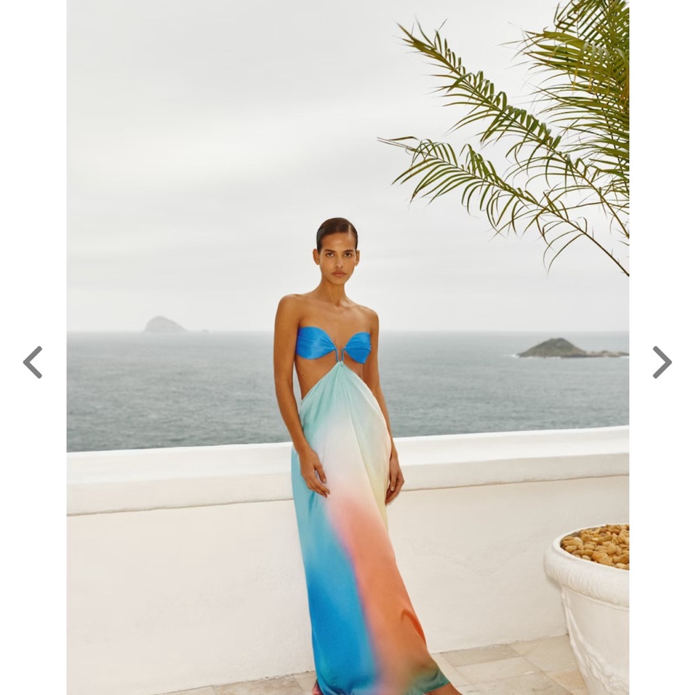 Baobab Collection Blue and Orange Gradient Dress